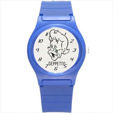Round Plastic Sport Watch Pinocchio   geppetto