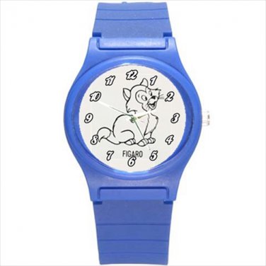 Round Plastic Sport Watch Pinocchio Figaro