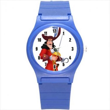 Round Plastic Sport Watch Captain Hook Peter Pan