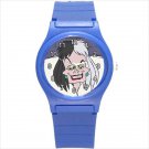 Round Plastic Sport Watch 101 dalmatians cruella de vil