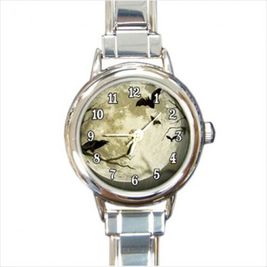 Italian Charm Watch Witch raven crow halloween