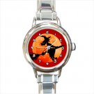 Italian Charm Watch Witch witch on a broom halloween