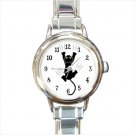 Italian Charm Watch Witch cat funny kitten black