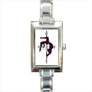 Pole Dancer Fitness Exotic Rectangle Italian Charm Watch