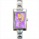 Chip and dale Gadget Rectangle Italian Charm Watch