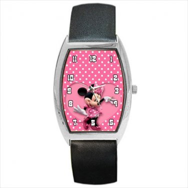 Barrel Style Watch Minnie Mouse
