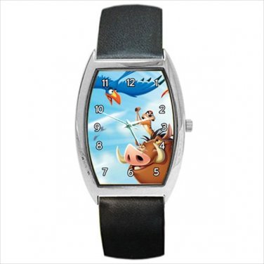 Barrel Style Watch lion king pumbaa zazu timon