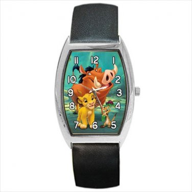 Barrel Style Watch lion king pumbaa timon simba