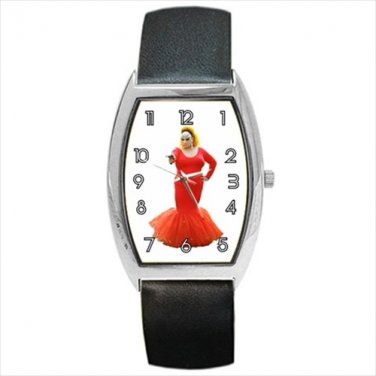 Barrel Style Watch Divine pink flamingo