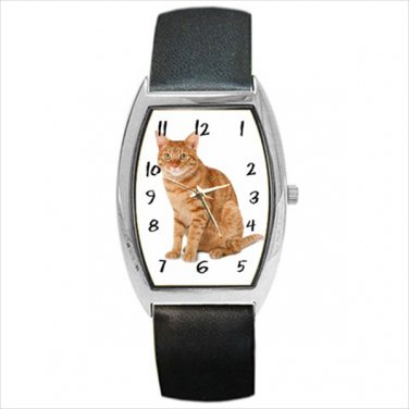 Barrel Style Watch cat ginger