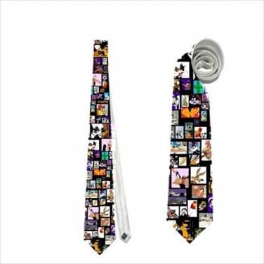 Necktie bugs taz tweetie ducky daffy duck Foghorn Leghorn wile e coyote tie