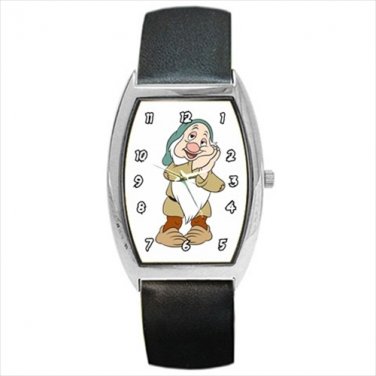 Barrel Style Watch snow white dwarf Sleepy