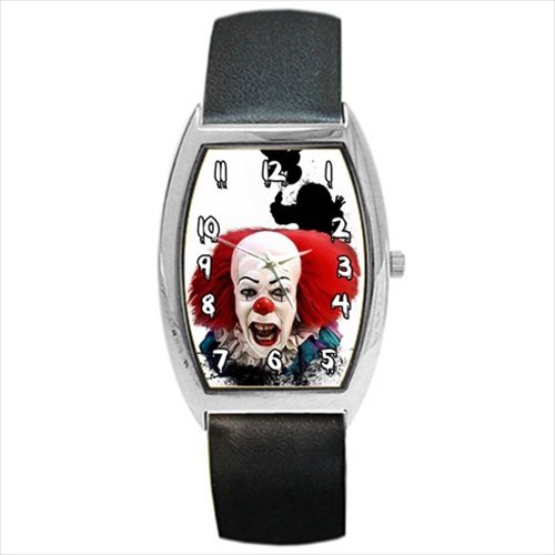 Barrel style watch pennywise clown it