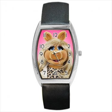 Barrel Style Watch Muppet Miss Piggy