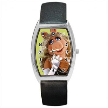 Barrel Style Watch Muppet Miss Piggy