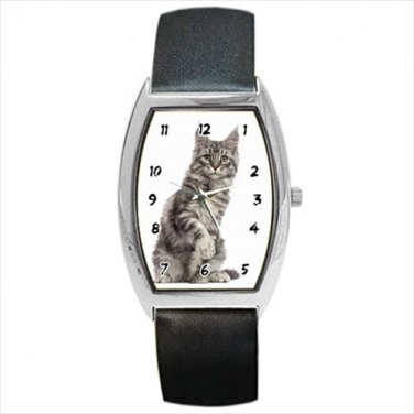 Barrel Style Watch cat kitten
