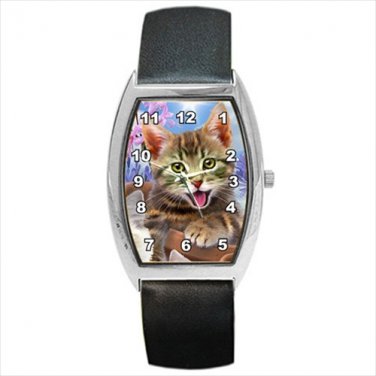 Barrel Style Watch cat kitten