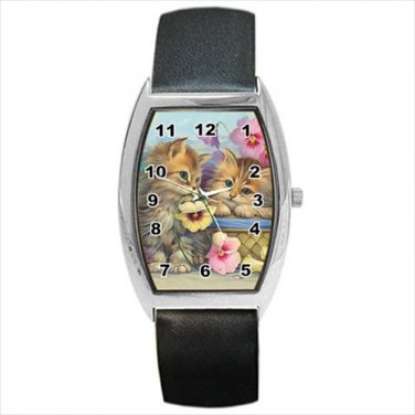 Barrel Style Watch cat kitten