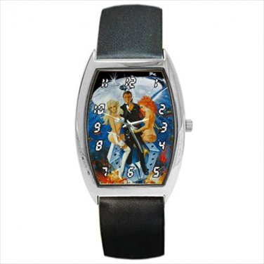 Barrel Style Watch james bond diamonds are forever