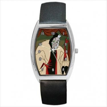 Barrel Style Watch Cruella de Vil de Vill 101 dalmatians