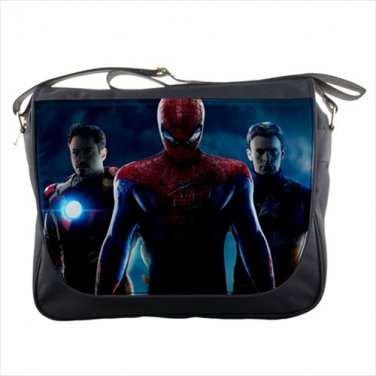 Messenger bag spiderman ironman captain america