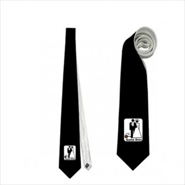 Necktie game over wedding joke bomb funny groom bride tie