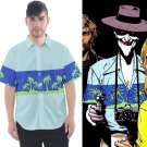 Men's Short Sleeve Shirt Joker as Killing Joke hawaiian style palm trees cosplay