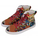 Hi-Top Skate Sneakers comics spiderman batman