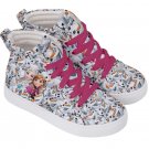 Hi-Top Skate Sneakers frozen princess anna elsa olaf snowman