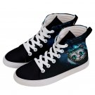 Hi-Top Skate Sneakers Cheshire cat Alice in wonderland