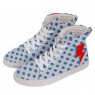 Hi-Top Skate Sneakers Ziggy stardust spiders on mars david bowie inspired Men´s Women´s size