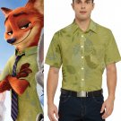 Men's Short Sleeve Pocket Shirt as Nick from Zootopia Zootropolis