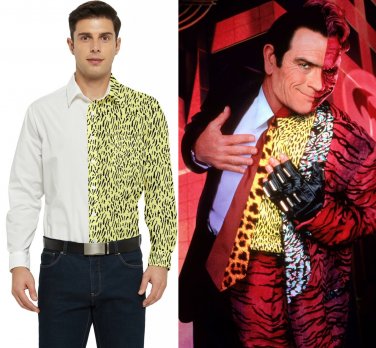 Shirt long sleeve as Harvey Dent from Baman Forever Two face cosplay READ the DESCRIPTION