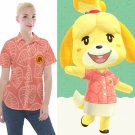 Female Short Sleeve Pocket Shirt as Isabelle from Crossing animals cosplay READ the DESCRIPTION