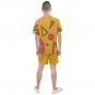 Men's mesh tee and shorts set as Genie Vacation mode cosplay costume Aladdin