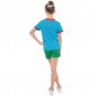 Kid's mesh tee and shorts set as Charles Chuckie Finster Rugrats cosplay costume