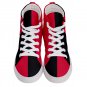 Hi-Top Skate Sneakers Harley Quinn Cosplay Diamonds red black Men&Acirc;&acute;s Women&Acirc;&acute;s size