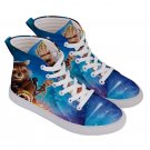 Hi-Top Skate Sneakers Groot Rocket Raccoon GOTG Guardians of the Galaxy Men´s Women´s size