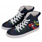 Hi-Top Skate Sneakers Super Mario Luigi Yoshi Men´s Women´s size