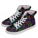Hi-Top Skate Sneakers psychedelic colors splashes Men´s Women´s size