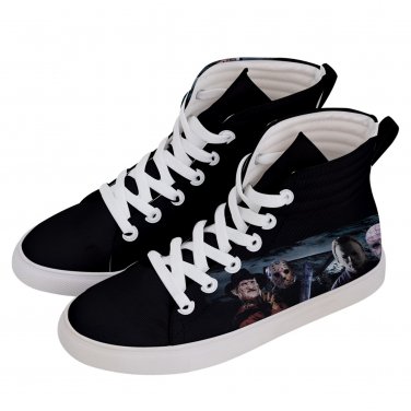 Hi-Top Skate Sneakers Mike Myers Halloween Pinhead Jason Freddy Elm street Men&Acirc;&acute;s Women&Acirc;&acute;s size