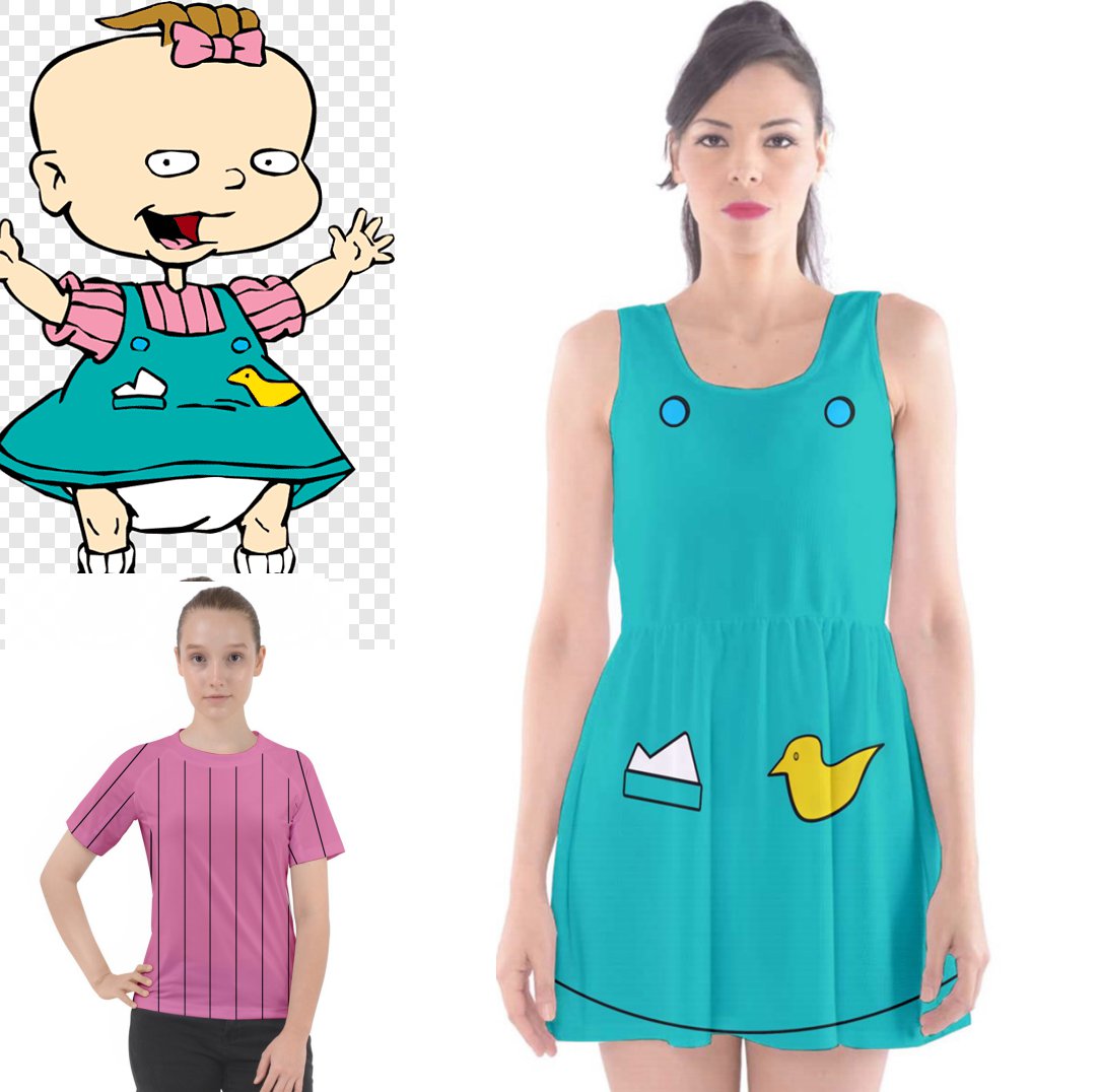costume Lil Lillian Deville from Rugrats dress top cosplay women ...