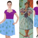 Cap Sleeve Dress as Sally Slater tightrope haunted mansion house alligator girl stretching room