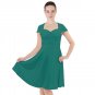 Cap Sleeve Midi Dress as Emma Stone La la land cosplay Halloween costume green