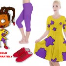 Disguise as Susie Carmichael from Rugrats costume dress shoes leggings women Halloween