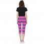 Women's as Cheshire cat Lightweight Velour Capri Leggings cosplay Halloween costume blue