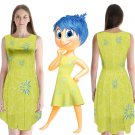 Dress as Joy from inside out costume disguise women adult size for Halloween
