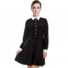 Dress as Wednesday Addams costume disguise women adult size for Halloween