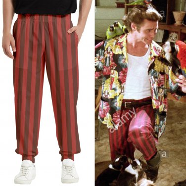 Men's Elastic Waist Pants as Ace Ventura when nature calls pet detective cosplay