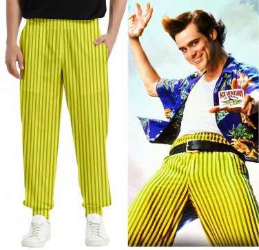 Men's Elastic Waist Pants as Ace Ventura when nature calls pet detective cosplay